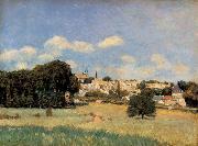 Alfred Sisley View of Marly-le-Roi-Sunshine USA oil painting reproduction